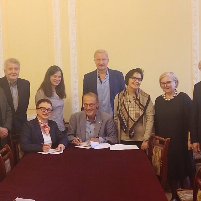 Podpisanie umowy o współpracy pomiędzy Oddziałem PAN w Warszawie a Towarzystwem Naukowym Warszawskim